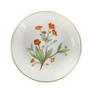 Minton Fine Bone China England Meadow Round‎ Dish Plate Porcelain Flowers